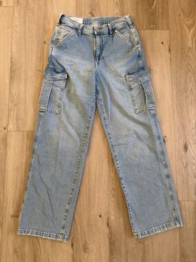 GAP 90’s Loose Midrise Cargo Jeans size 26/2R